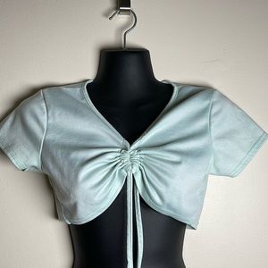 Mint green crop top